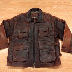 Vintage Men's Brown TKO Leather Jacket